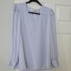 Calvin Klein Women's Light Blue Blouse